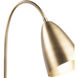 Coleen 57.5 inch 100.00 watt Antique Brass Floor Lamp Portable Light
