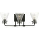 Jaden 3 Light 24 inch Midnight Black Bath Vanity Wall Sconce Wall Light