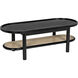 Amore 47 X 20 inch Charcoal Black Coffee Table