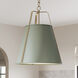 Etcher 2 Light Heritage Green and Champagne Bronze Pendant Ceiling Light