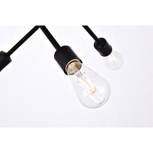 Axel 6 Light 17 inch Black Pendant Ceiling Light