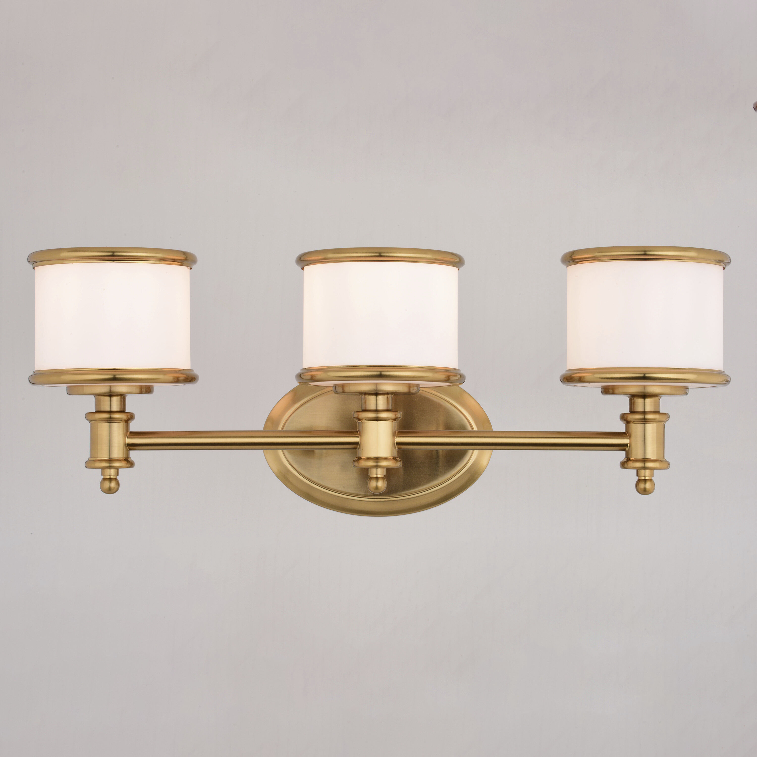 Carlisle LED 22 inch Natural Brass Bathroom Light Wall Light