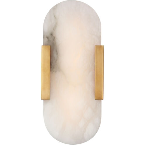 Kelly Wearstler Melange LED 4.25 inch Antique-Burnished Brass Elongated Sconce Wall Light