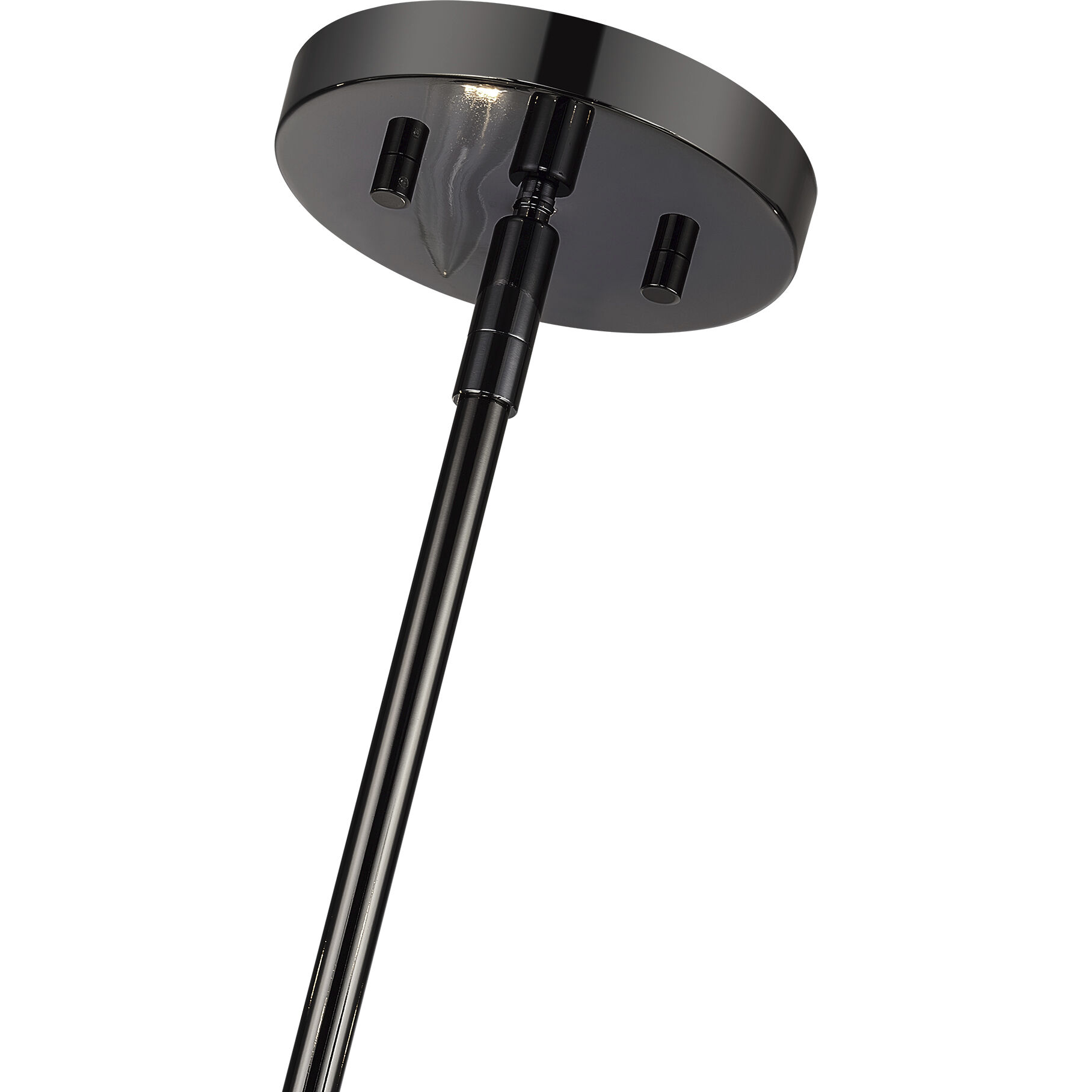 Monaco 10 Light 32 inch Black Chrome Chandelier Ceiling Light