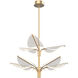 Flora LED 31 inch Natural Brass Pendant Ceiling Light