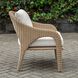 Kavali Natural Honey and Oyster White Outdoor Lounge Chair