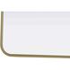 Remy 36 X 18 inch Brass Mirror