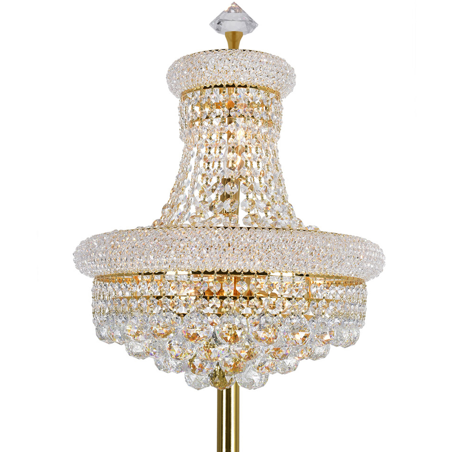 Empire 68 inch 60.00 watt Gold Floor Lamp Portable Light