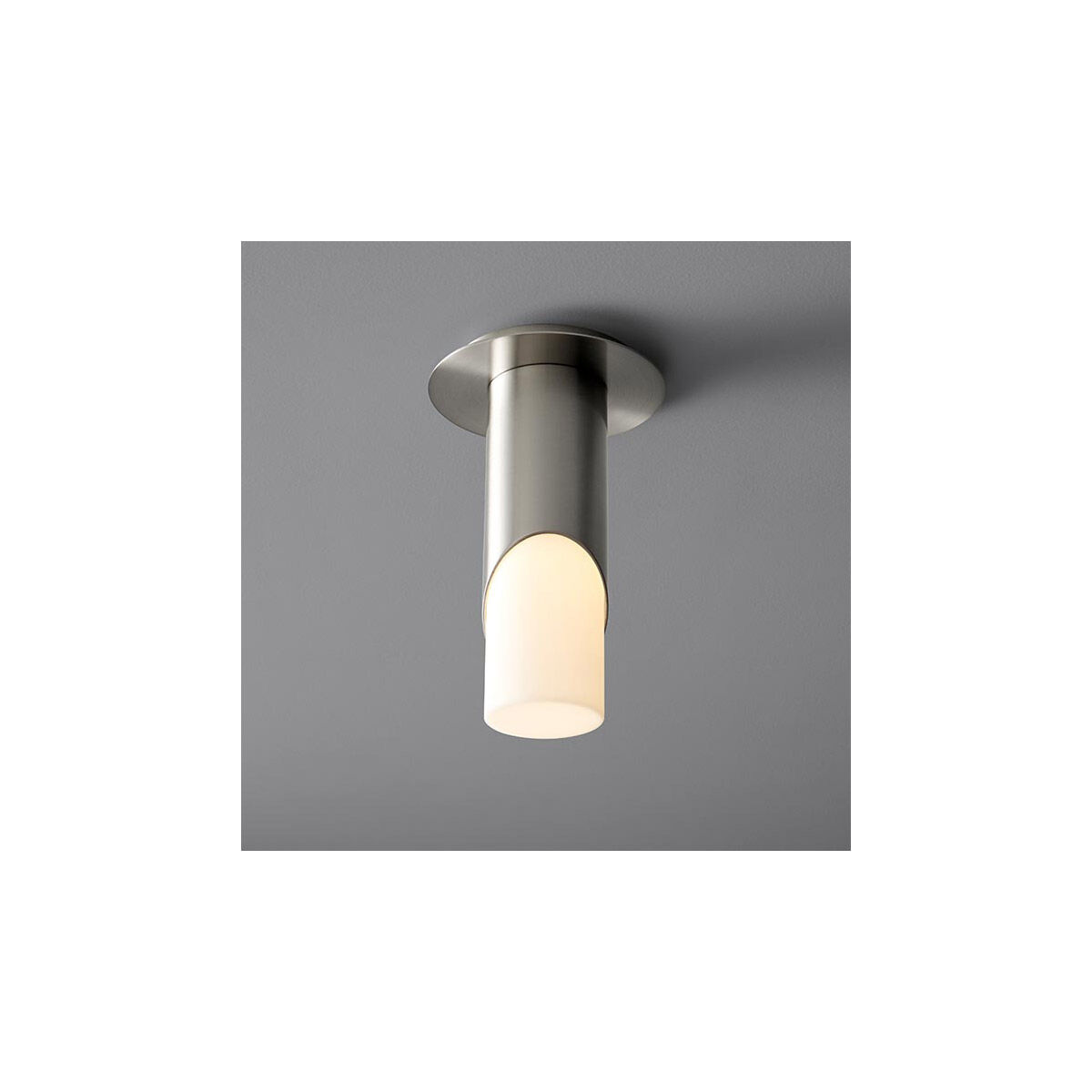 Ellipse LED 6 inch Satin Nickel Flush Mount Ceiling Light