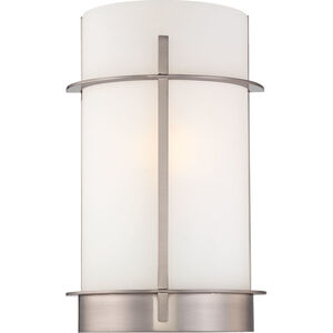 Compositions 1 Light 8 inch Brushed Nickel ADA Wall Sconce Wall Light