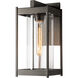 Cela 1 Light 13.6 inch Coastal Oil Rubbed Bronze Outdoor Sconce in Clear, Medium