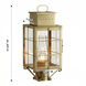 Norfield 1 Light 17.75 inch Antique Brass Post Lantern in Clear Glass, Brass Traditions by Innovations Lighting
