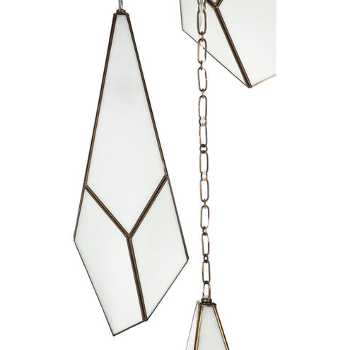 Finchley 3 Light 19.75 inch Antique Brushed Brass Pendant Ceiling Light