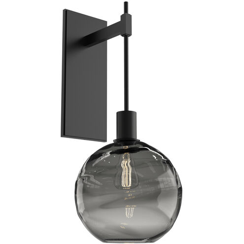 Terra 1 Light 9 inch Matte Black Indoor Sconce Wall Light in Terra Smoke, Tempo