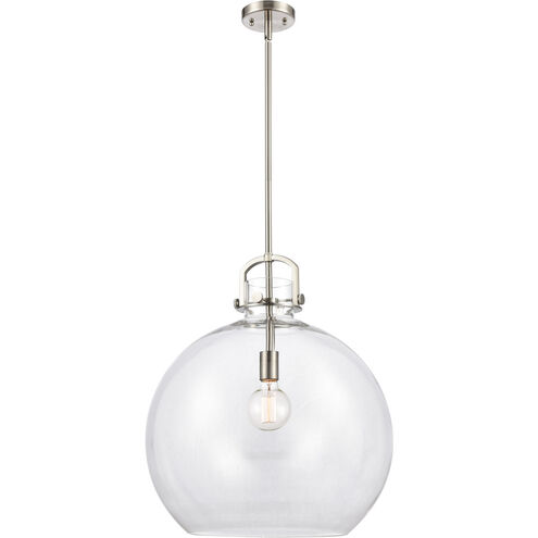 Newton Sphere 1 Light 18 inch Brushed Satin Nickel Pendant Ceiling Light