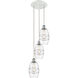 Ballston Vaz 3 Light 12.38 inch White Polished Chrome Cord Hung Multi Pendant Ceiling Light