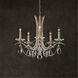 Vesca 5 Light 23 inch Antique Silver Chandelier Ceiling Light