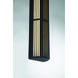 Morton LED 32 inch Sand Black Outdoor Wall Sconce