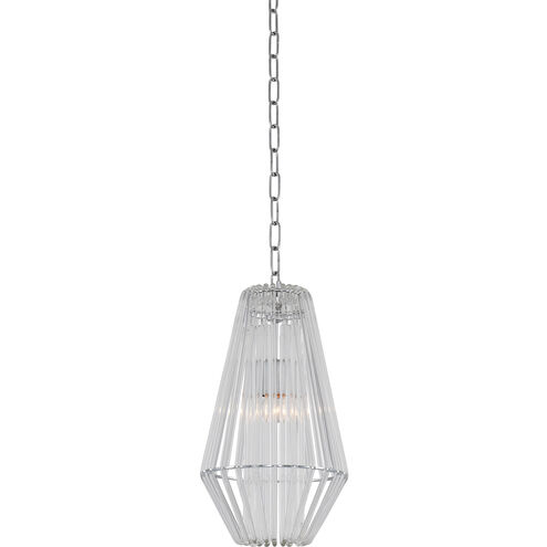 Taza 1 Light 9 inch Chrome Mini Pendant Ceiling Light