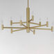 Emana 9 Light 33.5 inch Natural Aged Brass Chandelier Ceiling Light