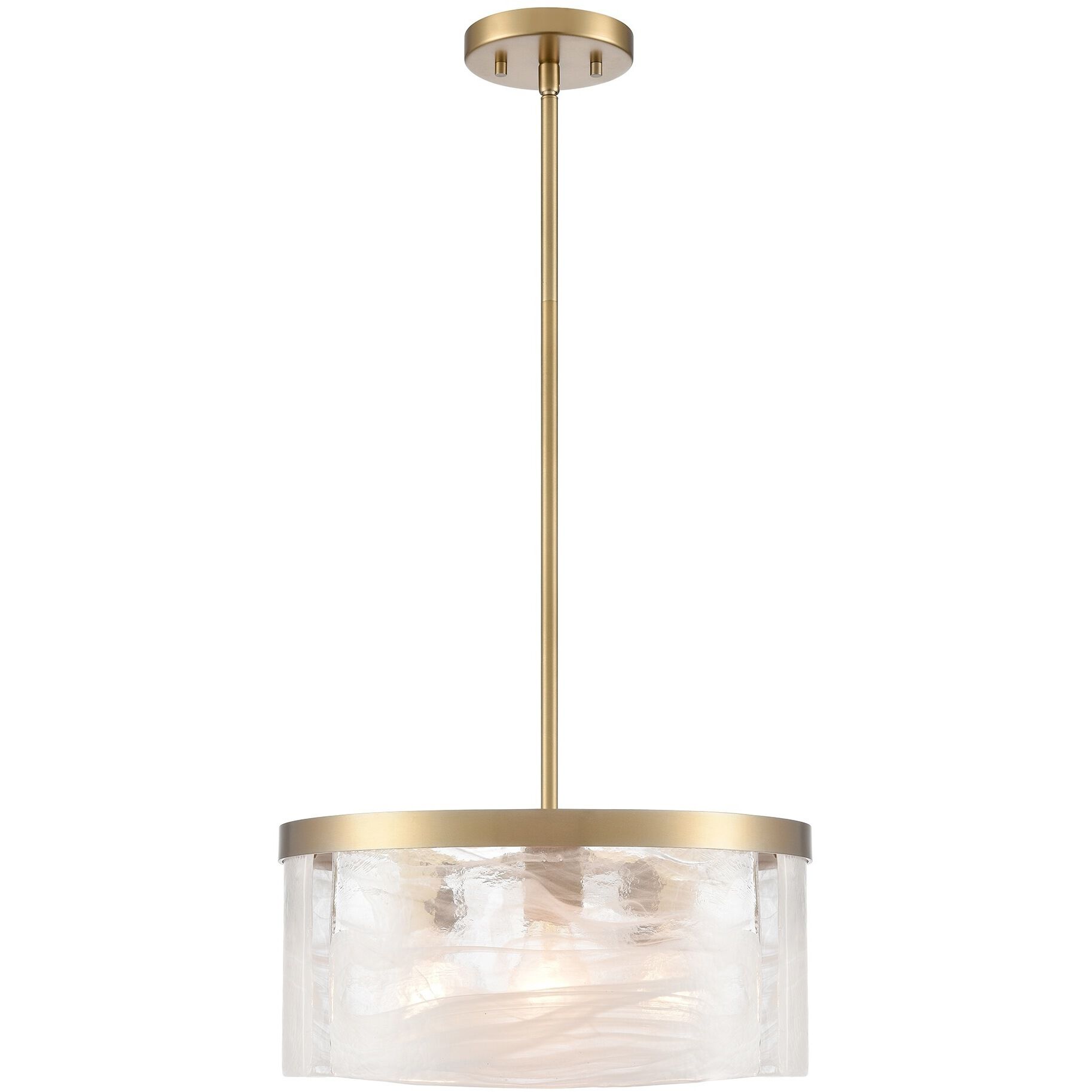 Skye 3 Light 15 inch Brushed Brass Pendant Ceiling Light