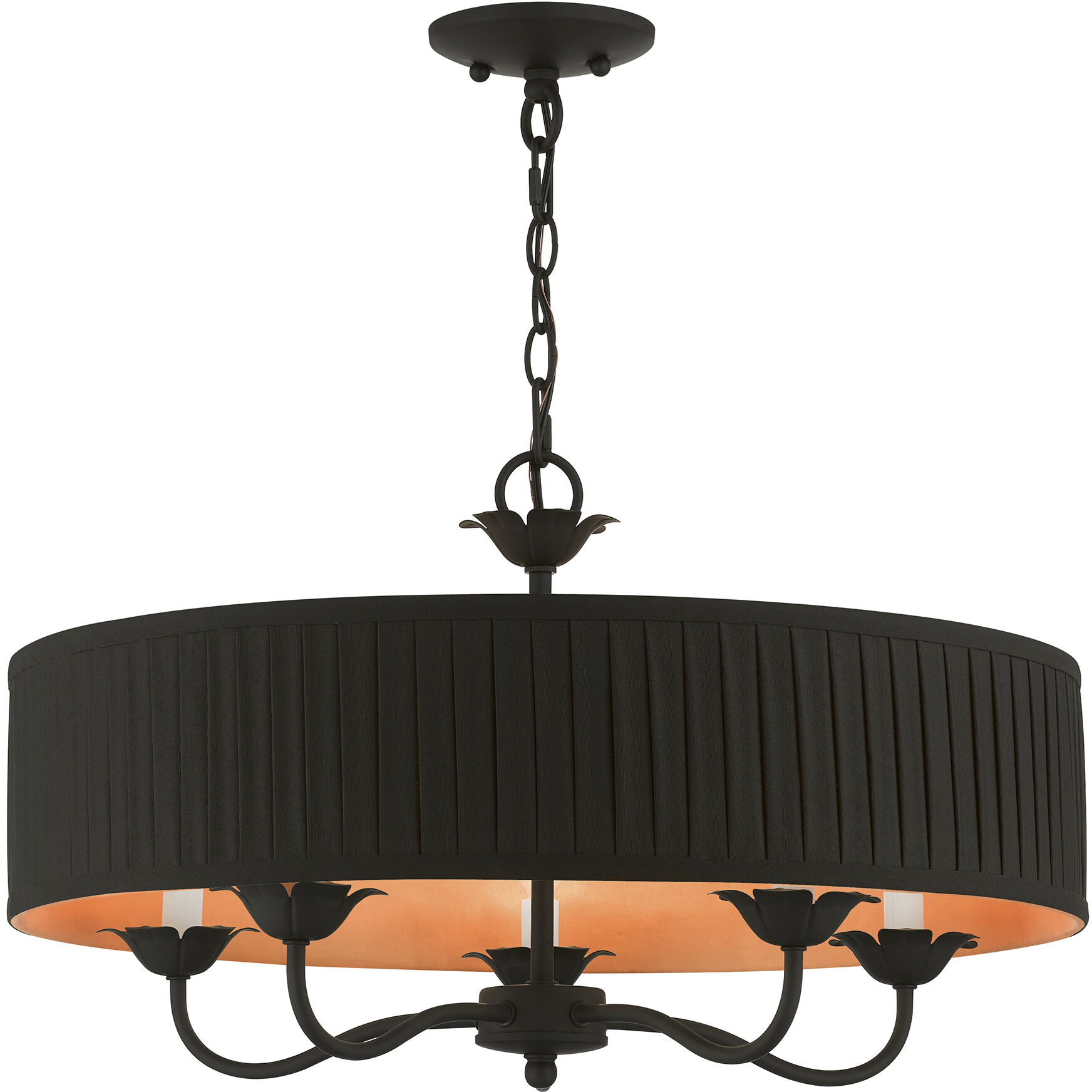 Harrington 5 Light 23 inch Black Pendant Chandelier Ceiling Light