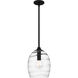 Lucy 1 Light 10 inch Matte Black Pendant Ceiling Light