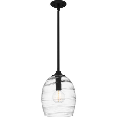 Lucy 1 Light 10 inch Matte Black Pendant Ceiling Light
