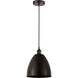 Edison Dome 1 Light 9 inch Oil Rubbed Bronze Mini Pendant Ceiling Light