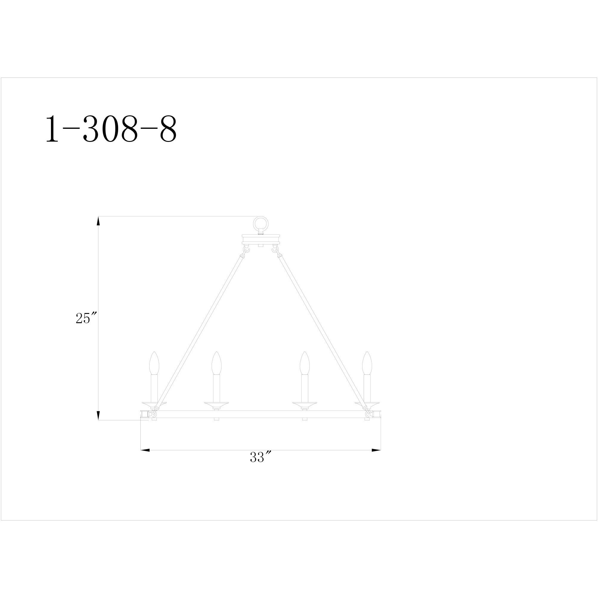 Middleton 8 Light 33 inch Warm Brass Chandelier Ceiling Light, Essentials