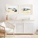 Waterside Collection Block Profile Matted White Framed Art