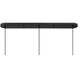 Mid-Century Modern 3 Light 40 inch Matte Black Linear Chandelier Ceiling Light