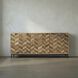 Herringbone 76.5 X 20 inch Matte Black Sideboard