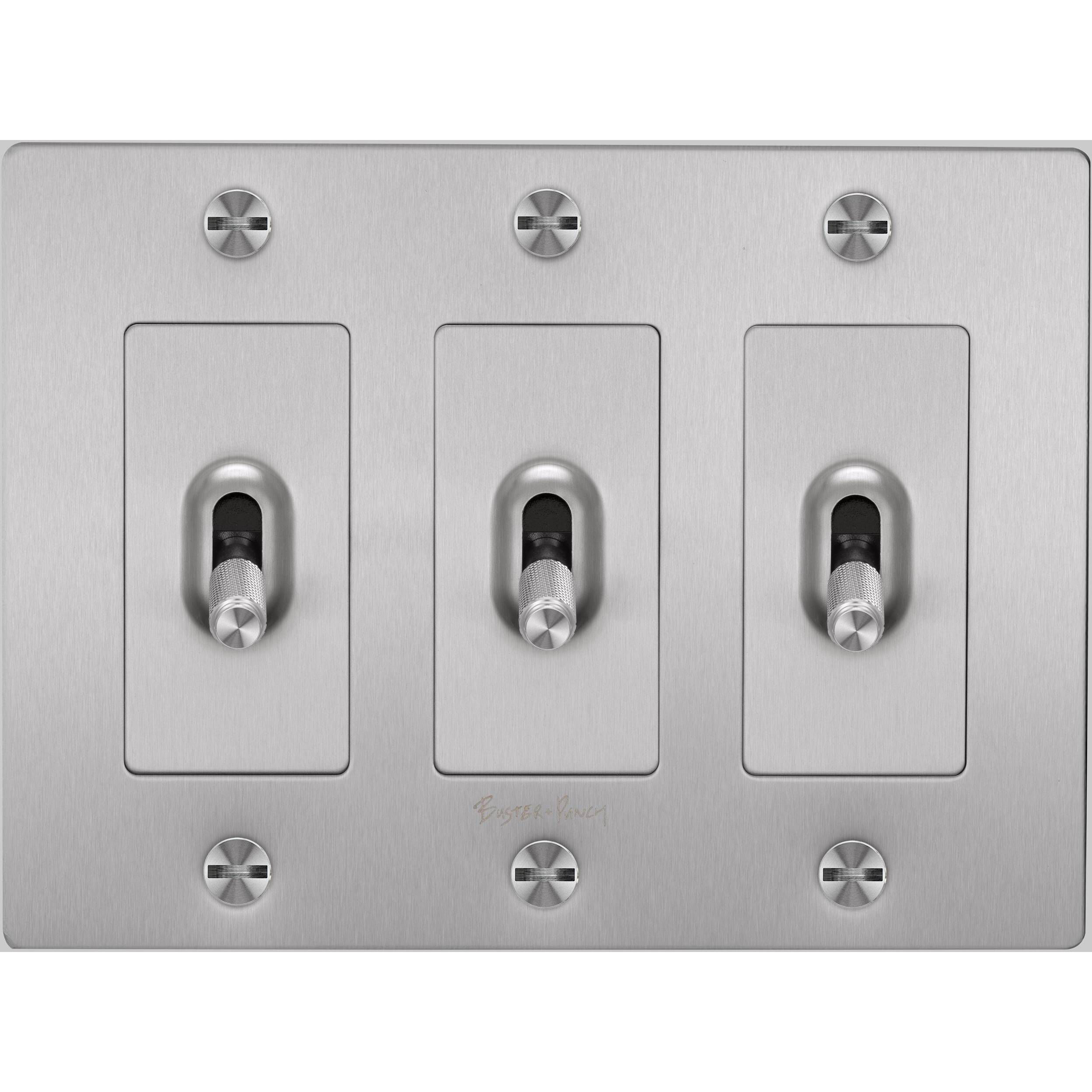 3G Toggle 120-277 Steel Light Switch