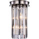 Sydney 2 Light 8 inch Polished Nickel Wall Sconce Wall Light in Clear, Urban Classic