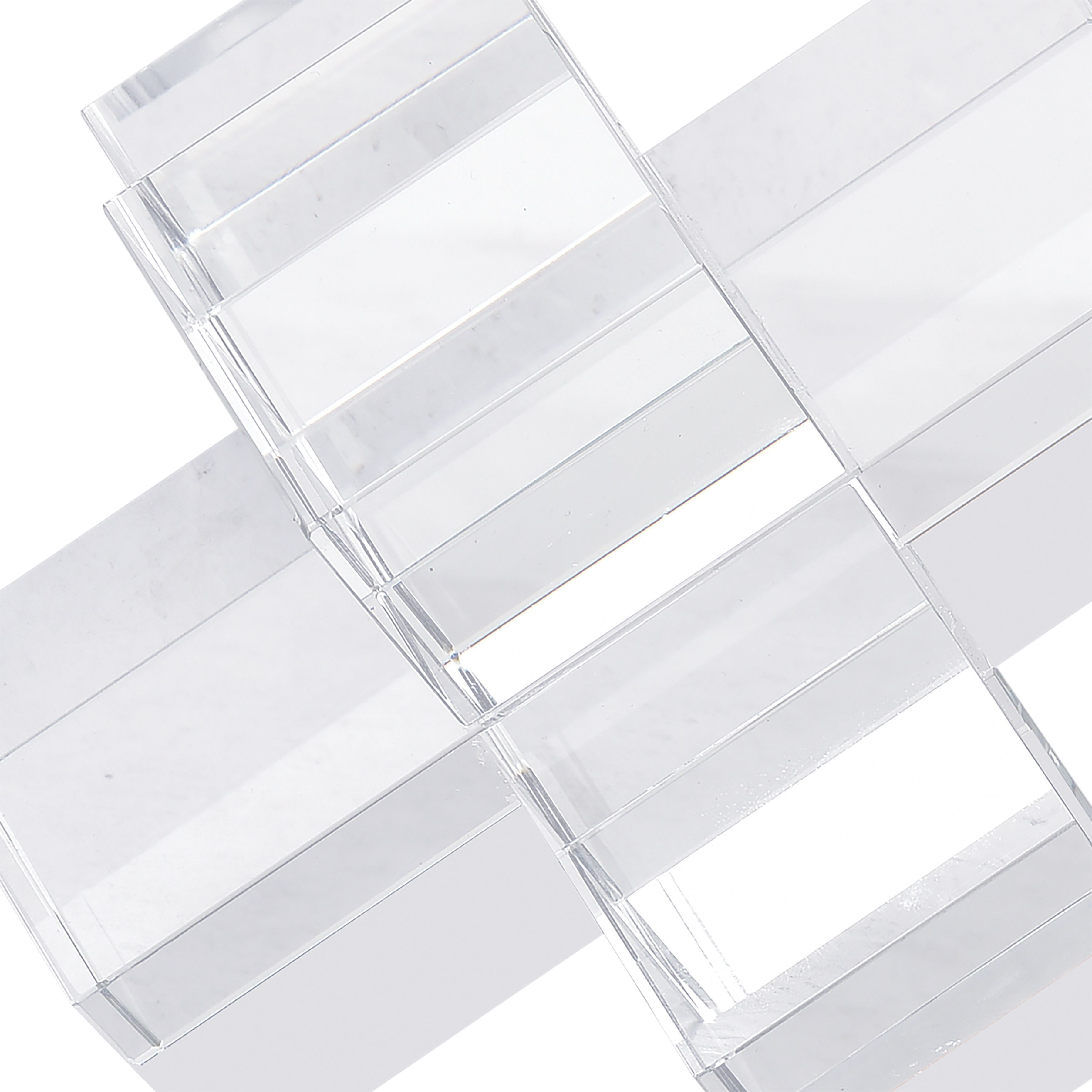 Addition 6 X 6 inch Clear Bookends, Set of 2