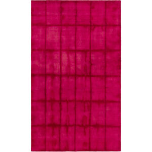 Cruise 63 X 39 inch Pink and Red Area Rug, Wool