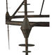 Anselm 6 Light 39.5 inch Verde Bronze and Contemporary Gold Chandelier Ceiling Light