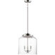 Acadia 3 Light 13.75 inch Satin Nickel Multi-Light Pendant Ceiling Light