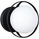 Parker 1 Light 7 inch Matte Black Vanity Light Wall Light