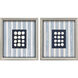 Ocean Treasury Blue and White Framed Art