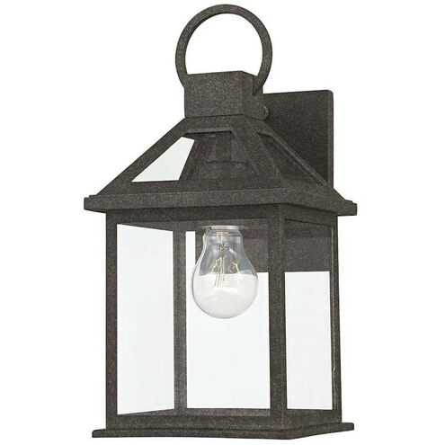 Sanders 1 Light 14 inch French Iron Outdoor Wall Sconce