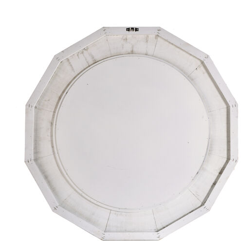 Montauk 33 X 33 inch Gray/Cream/Blue Wood Wall Mirror
