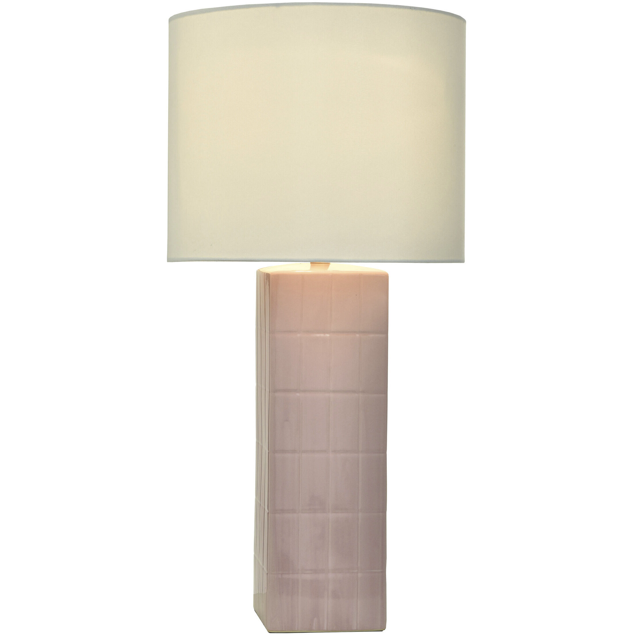 Augustus 32 inch 150 watt Pink Peony Table Lamp Portable Light