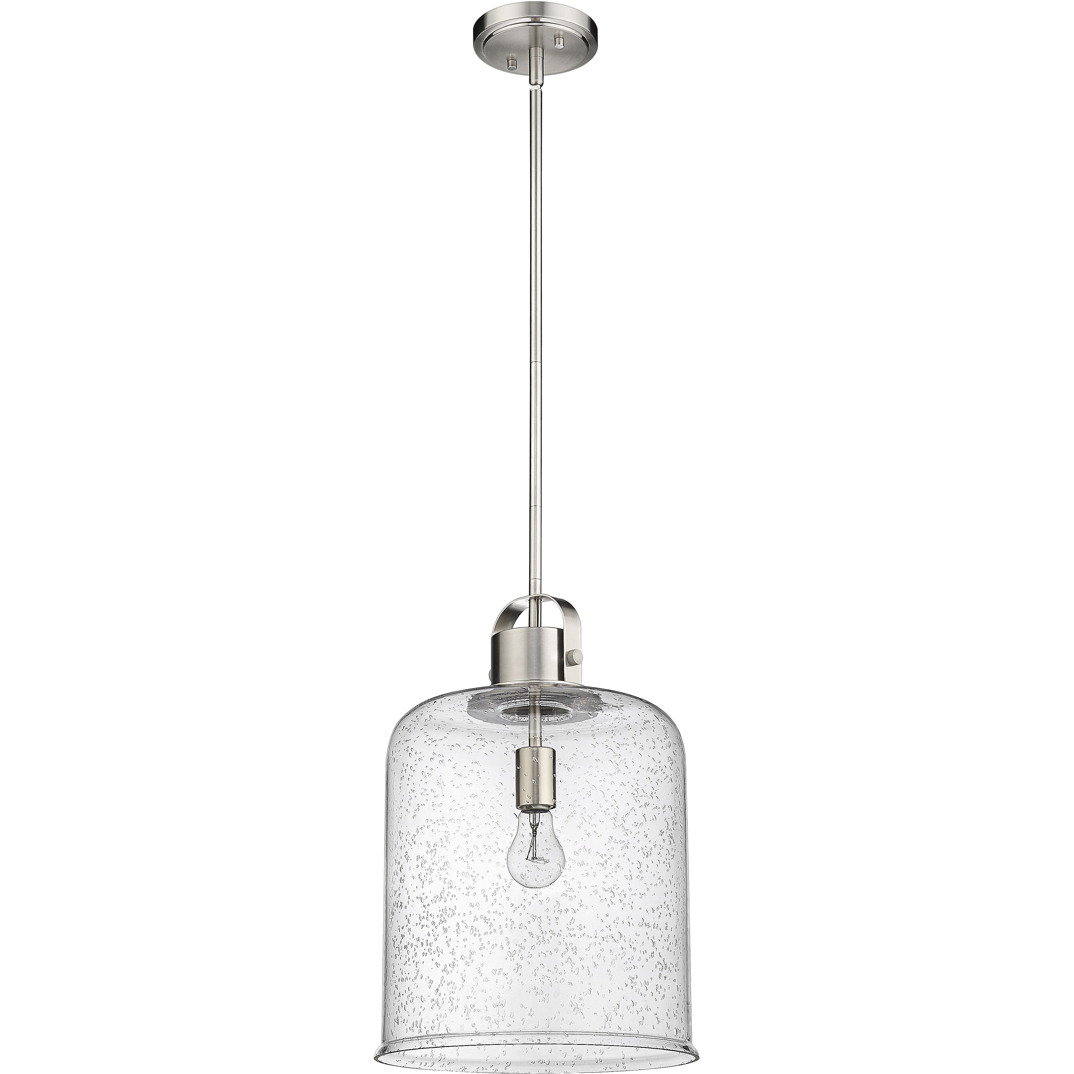 Kinsley 1 Light 12 inch Brushed Nickel Pendant Ceiling Light