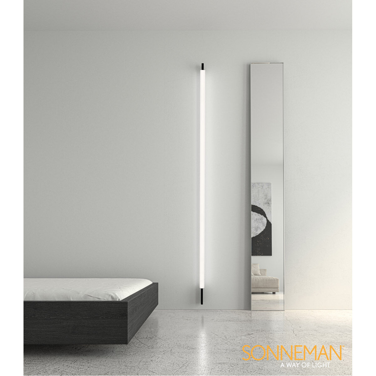 Keel LED 2 inch Satin Black ADA Wall Bar Light Wall Light