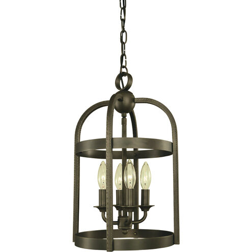 Heidelberg 4 Light 10 inch Satin Pewter Mini Chandelier Ceiling Light