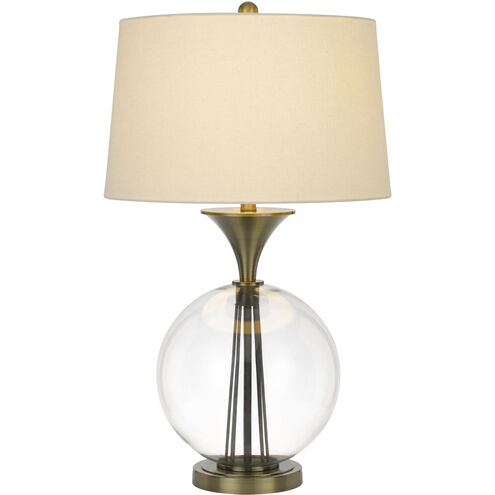 Moxee 31 inch 150.00 watt Glass/Antique Brass Table Lamp Portable Light