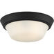 Edessa 2 Light 12 inch Black Flush Mount Ceiling Light