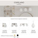 Copeland 3 Light 24 inch Brushed Nickel Vanity Light Wall Light